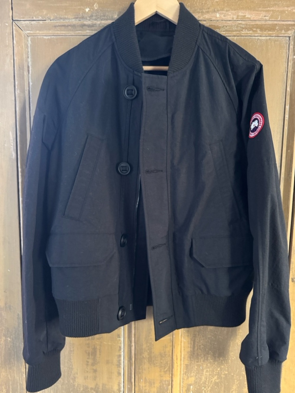 Canada Goose Black Bomber with Signature Sleeve Patch